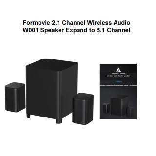 Formovie 2.1 Channel Wireless Audio W001 Speaker Expand to 5.1 Channel